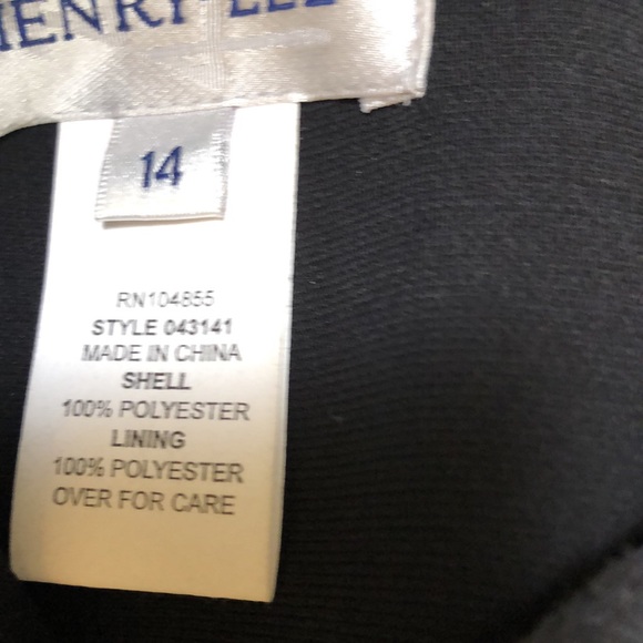 Women’s beautiful black dress by Henry Lee. Size 14. Excellent Condition - Picture 10 of 10